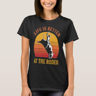 Bull Riding auf dem Rodeo Bull Rider Western T-Shirt