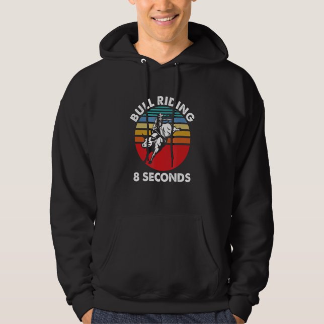 Bull Riding Cowboy Rodeo Country Ranch Western Gif Hoodie (Vorderseite)