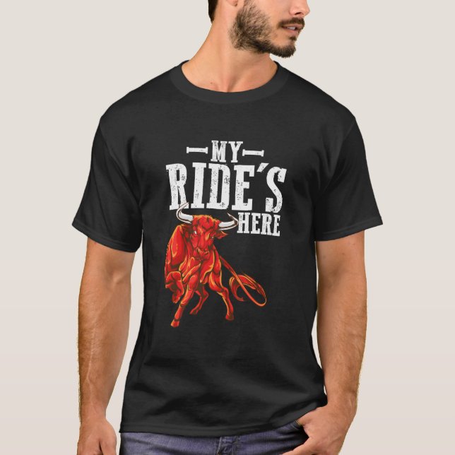 Bull Riding Pbr Rodeo Bull Rider Western Ranc T-Shirt (Vorderseite)