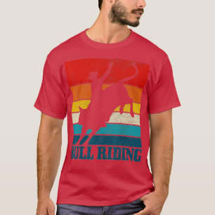 Bull Riding Rodeo Cowboy Western Vintag Bull Ride T-Shirt
