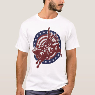 Bull Riding Rodeo Rider Cowboy Vintag T-Shirt