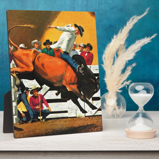 Bull Riding von Fred Ludekens Fotoplatte (Seite)