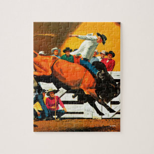 Bull Riding von Fred Ludekens Puzzle