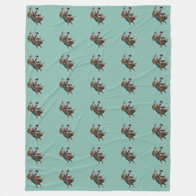 Bull-Ritter Fleecedecke (Vorderseite)