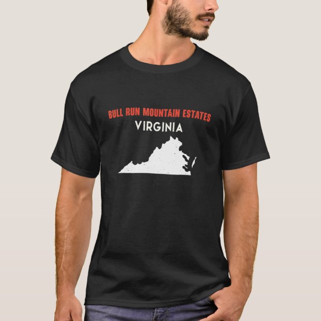 Bull Run Mountain Anwesens Virginia USA Staat Amer T-Shirt (Vorderseite)