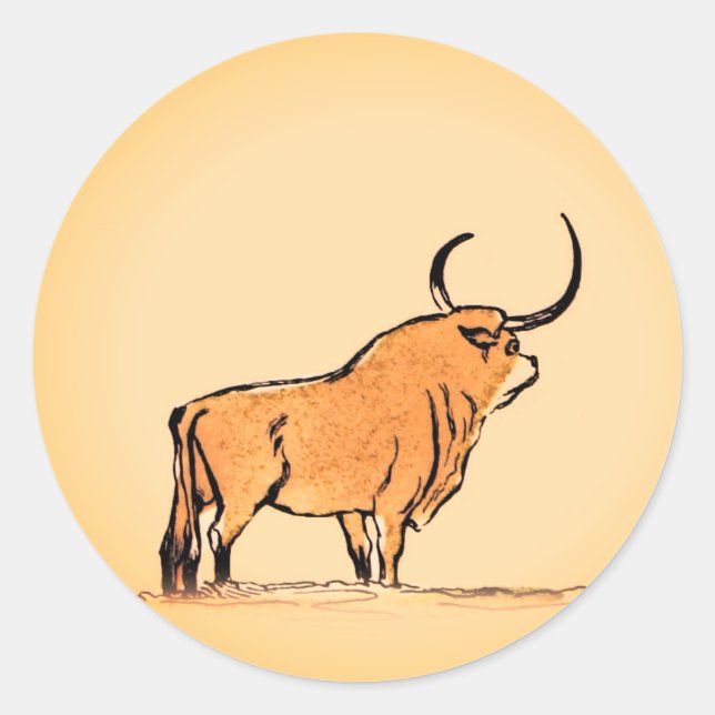 Bull Runder Aufkleber (Vorderseite)