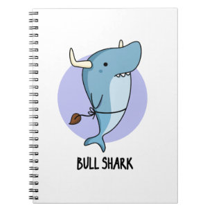 Bull Shark Funny Animal Shark Pub Notizblock