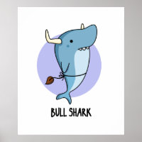 Bull Shark Funny Animal Shark Pub