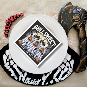Bull Sheet moo Funny Bulls Halloween Serviette