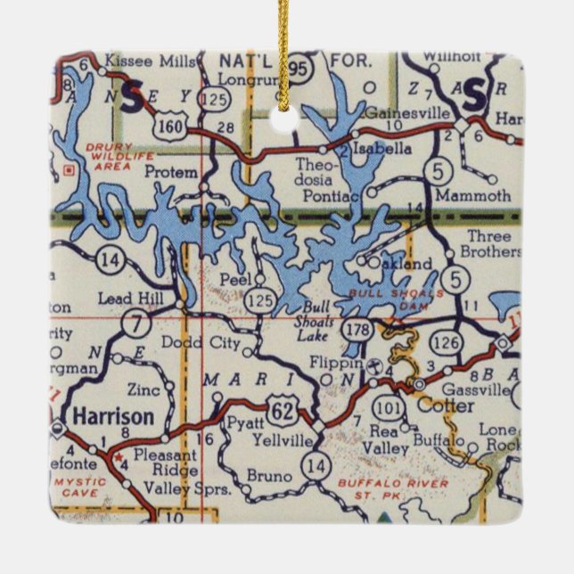 Bull Shoals Lake Keramikornament (Rückseite)