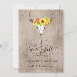 Bull Skull Save the Date