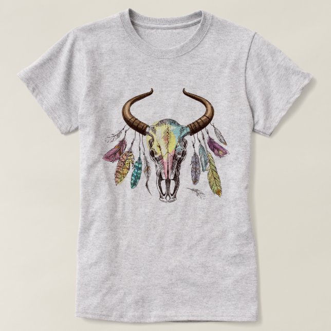 Bull Skull T - Shirt (Design vorne)