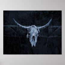 Bull Skull Western Land schwarz und weiß rustikal