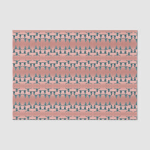 Bull Skulls Rose Gold Aquamarines Elegantes Glitze Seidenpapier