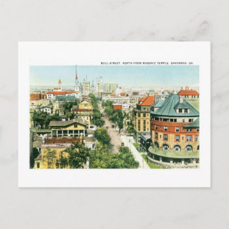 Bull Street, Savannah, Georgia Postkarte