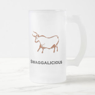 Bull swaggalicious mattglas bierglas
