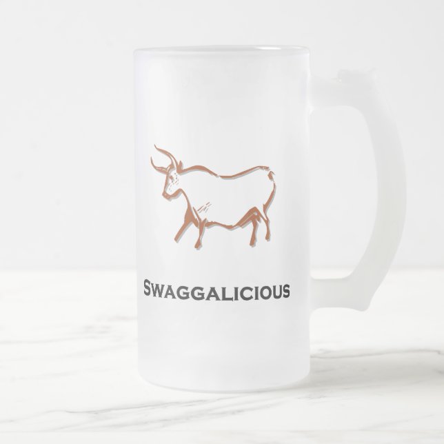 Bull swaggalicious mattglas bierglas (Rechts)