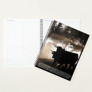 Bull-Symbolismus-Kalender Planer