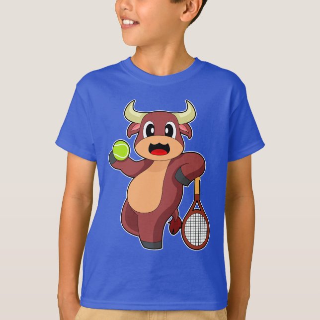 Bull Tennis Tennis Ball T-Shirt (Vorderseite)