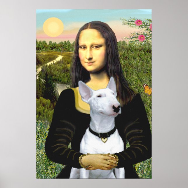 Bull Terrier 1 - Mona Lisa Poster (Vorne)