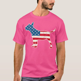 Bull Terrier American Flag 4. Juli für Men Wom T-Shirt