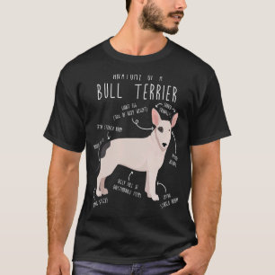 Bull Terrier Anatomie Niedlich Pet Bully Dog Mama  T-Shirt