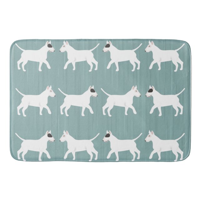 Bull Terrier Bathmat Badematte (Vorderseite)