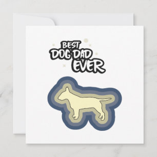 Bull Terrier Blau Bester Hund Papa Aller Zeiten Ic Karte