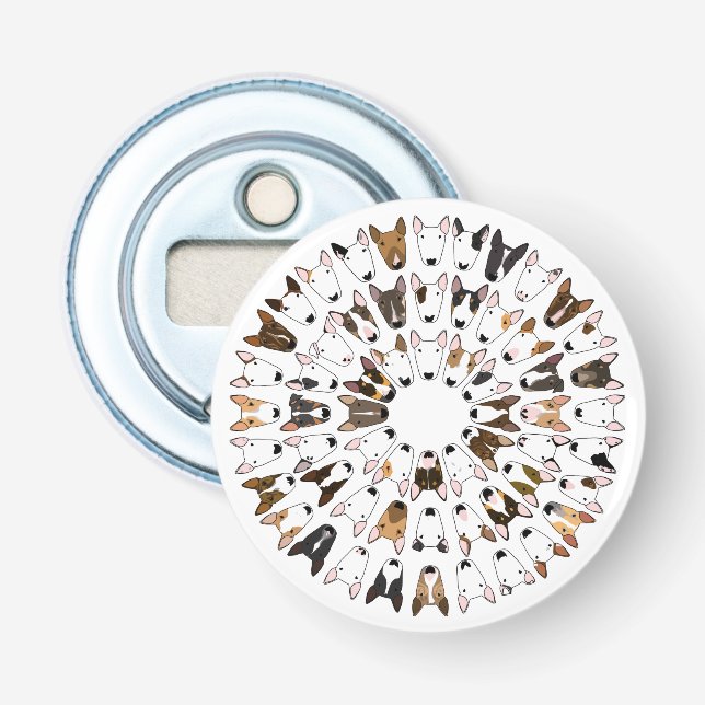 Bull Terrier Bottle Opener Flaschenöffner (Vorderseite)