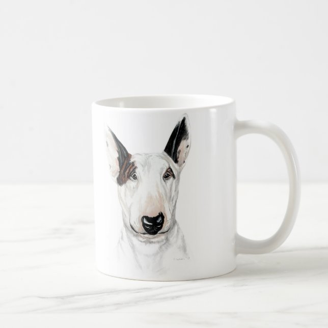 Bull Terrier Bust Tasse (Rechts)