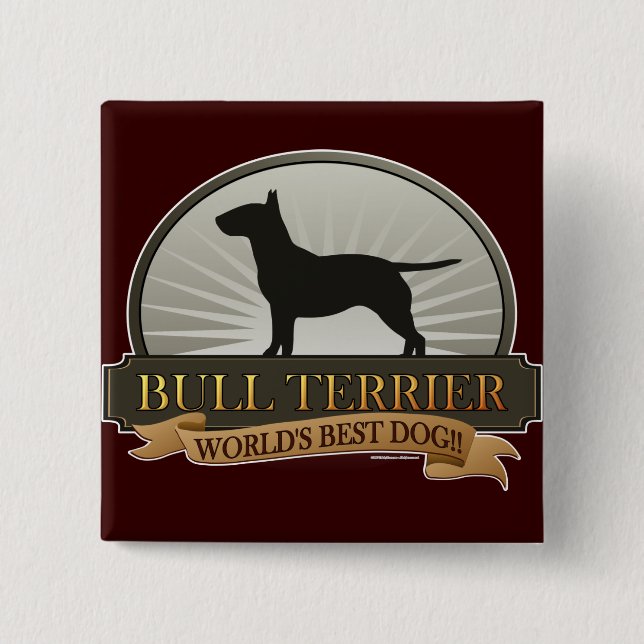 Bull Terrier Button (Vorderseite)
