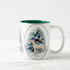 Bull Terrier Christmas Geschenke Zweifarbige Tasse