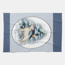 Bull Terrier Christmas Geschirrtuch