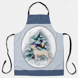 Bull Terrier Christmas Schürze