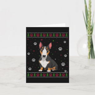 Bull Terrier Christmas Sweater Xmas Haustier Hund Karte