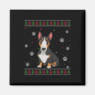 Bull Terrier Christmas Sweater Xmas Haustier Hund Magnet