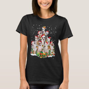 Bull Terrier Christmas Tree Weihnachtsmannmütze Do T-Shirt