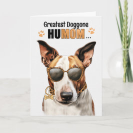 Bull Terrier Dog Bester HuMOM Muttertag Feiertagskarte