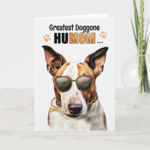 Bull Terrier Dog Bester HuMOM Muttertag Feiertagskarte