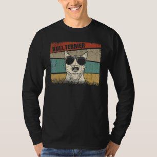 Bull Terrier Dog Cool Einfaches Vintages Retro Sty T-Shirt