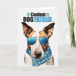 Bull Terrier Dog Cooler Vater Vatertag Feiertagskarte