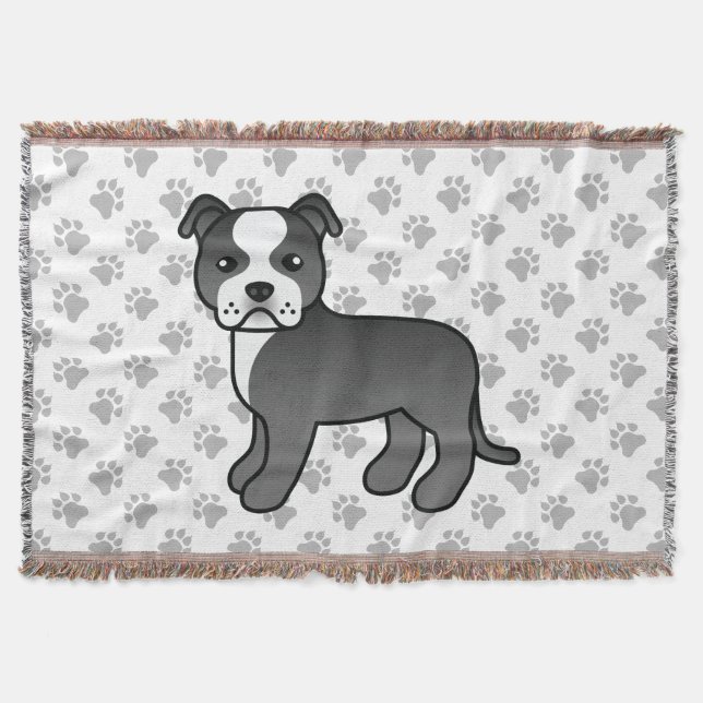 Bull Terrier Dog Decke (Vorderseite)