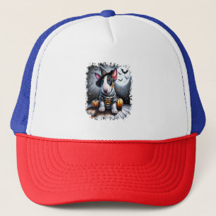 Bull Terrier Dog Halloween Truckerkappe