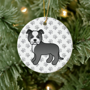 Bull Terrier Dog Keramik Ornament