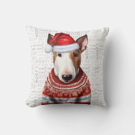 Bull Terrier Dog Lover Weihnachtsfeiertag Kissen