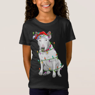Bull Terrier Dog Lover Xmas Weihnachtsmannmütze Bu T-Shirt