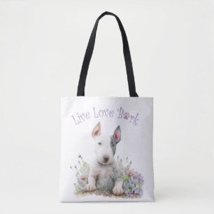Bull Terrier Dog Mama Floral