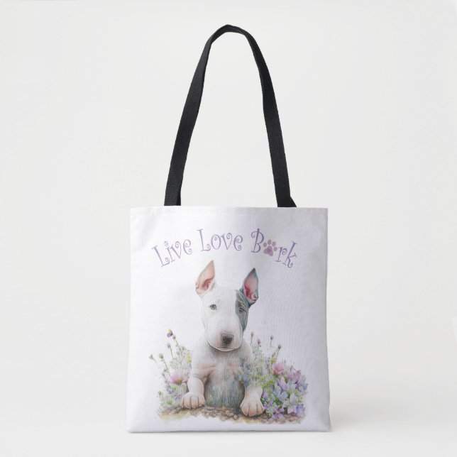 Bull Terrier Dog Mama Floral (Vorderseite)