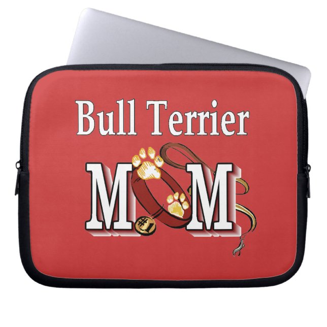 Bull Terrier Dog MAMA Laptopschutzhülle (Vorderseite)
