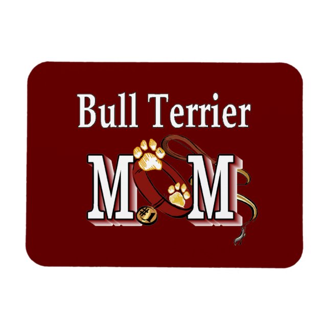 Bull Terrier Dog MAMA Magnet (Horizontal)